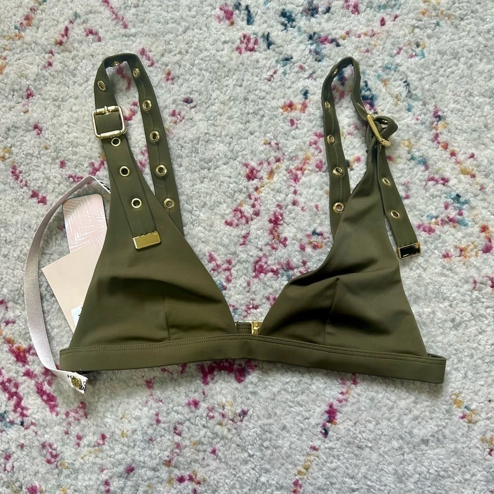 House of CB Saigon Copacabana Bikini‎ Top in Olive sz S